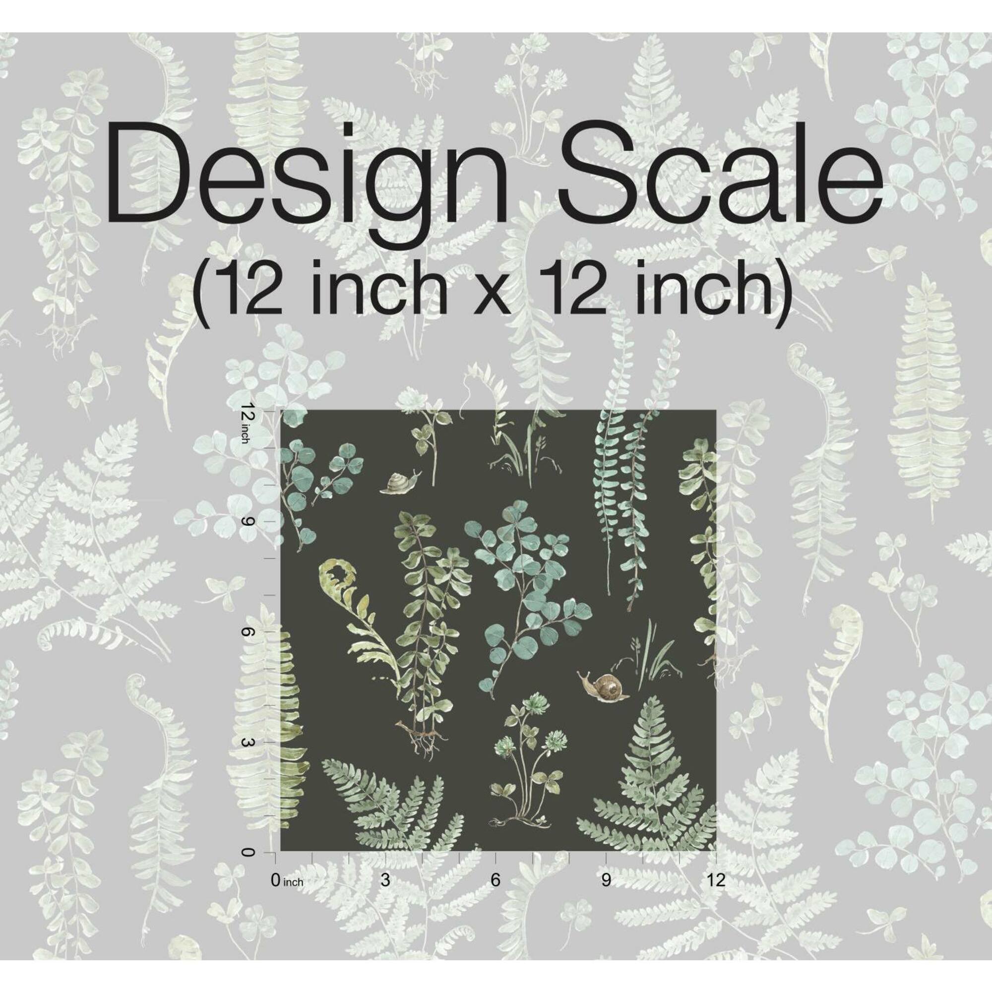 RoomMates Sage Fern Study Peel & Stick Wallpaper